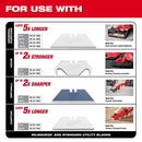 Folding Utility Knife with Blade Storage and 50 piece Blades 