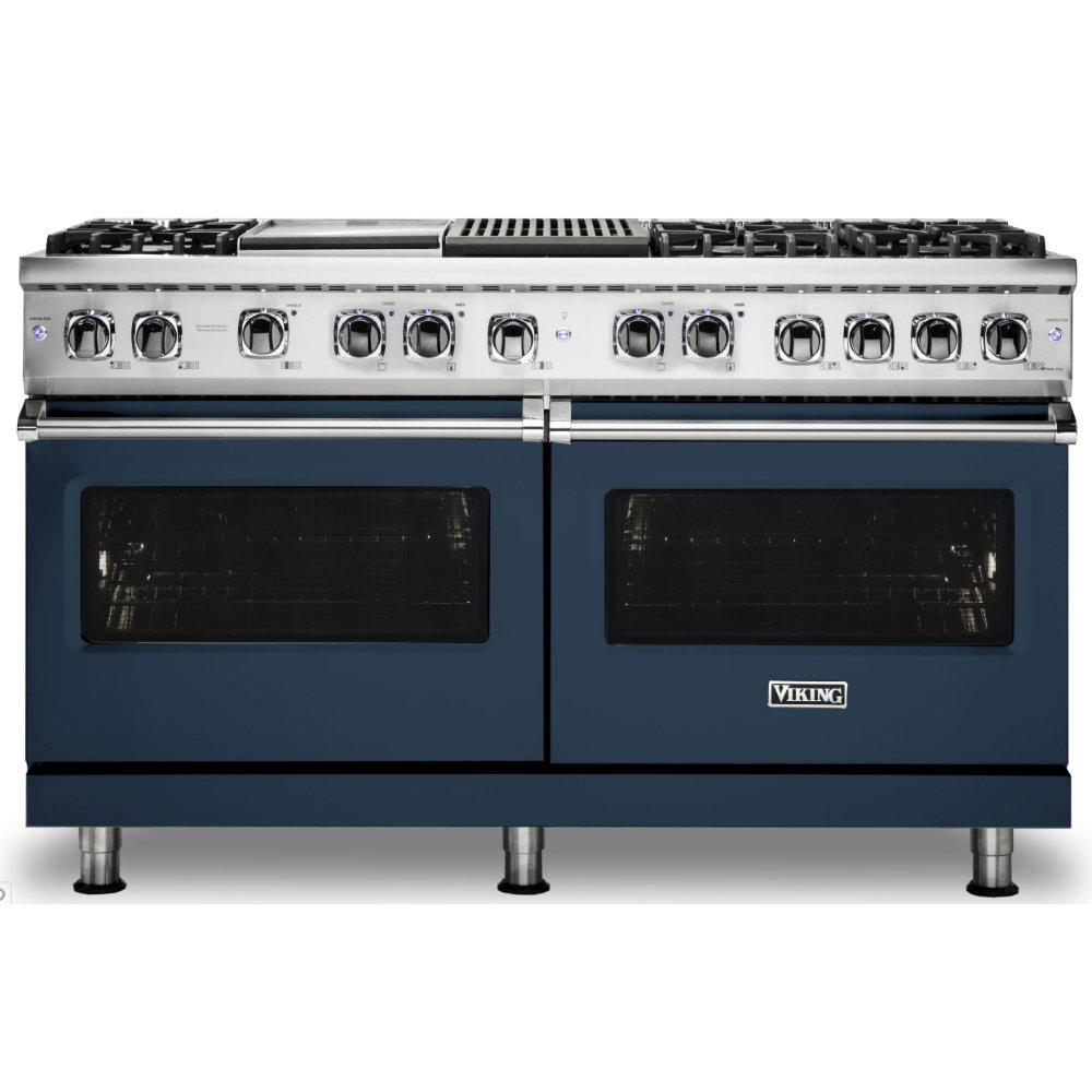 Viking Range Slate Blue 60 in. Dual Fuel 6-Burner Sealed Freestanding Range 