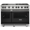 Viking Range Cast Black 47-7/8 in. Gas 6-Burner Sealed Freestanding Range 