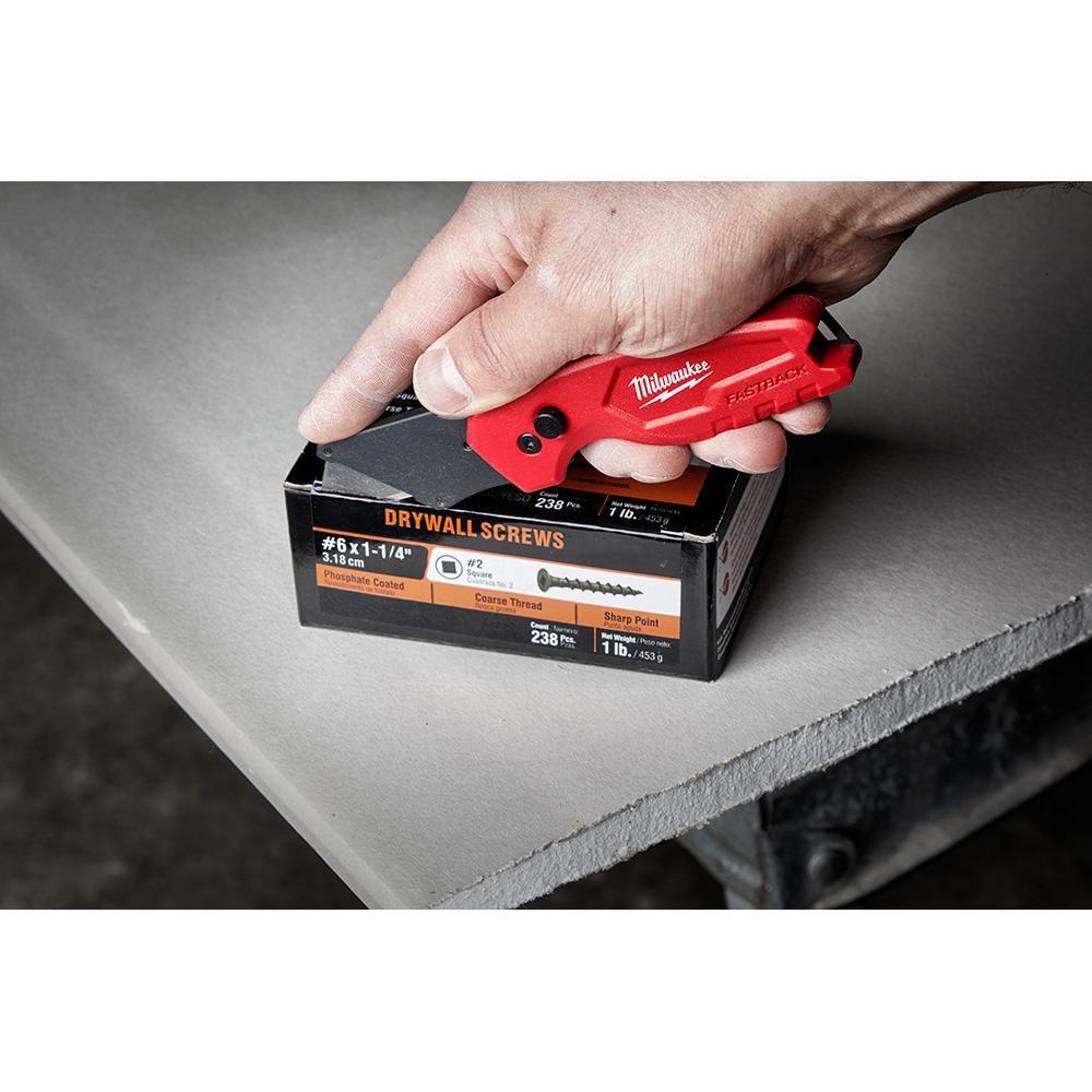 Milwaukee® Red Compact Folding Utility Knife 