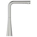 GROHE SuperSteel Single Handle Pull Down Kitchen Faucet 