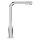 GROHE SuperSteel Single Handle Pull Down Kitchen Faucet 