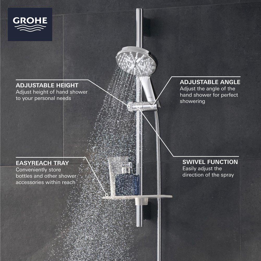 GROHE StarLight Chrome Multi Function Hand Shower 
