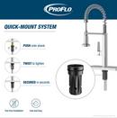 PROFLO&reg; Matte Black Single Handle Pull Down Kitchen Faucet with Two-Function Spray 