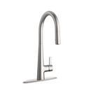 PROFLO® Brushed Nickel Single Handle Pull Down Kitchen Faucet with Two-Function Spray 