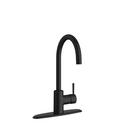 PROFLO&reg; Matte Black Single Handle Kitchen Faucet 