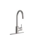 PROFLO&reg; Brushed Nickel Single Handle Kitchen Faucet 
