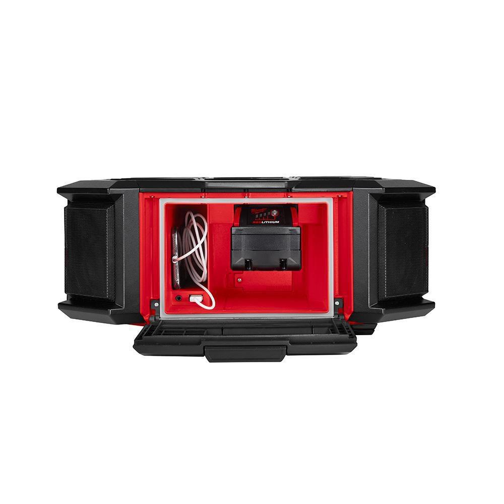 Milwaukee® Black Cordless Bluetooth Radio and Charger 