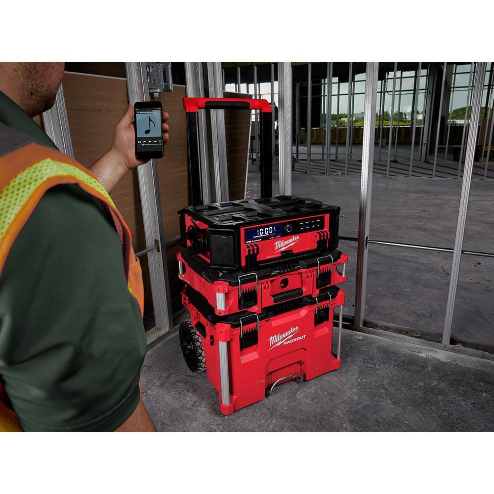 Milwaukee&reg; Black Cordless Bluetooth Radio and Charger 