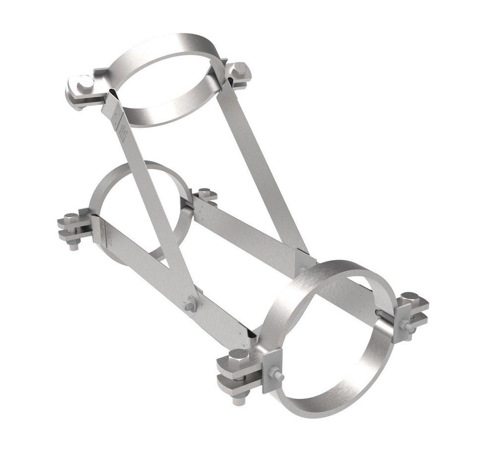 HoldRite™ Silver No Hub Fitting Restraint Wye 