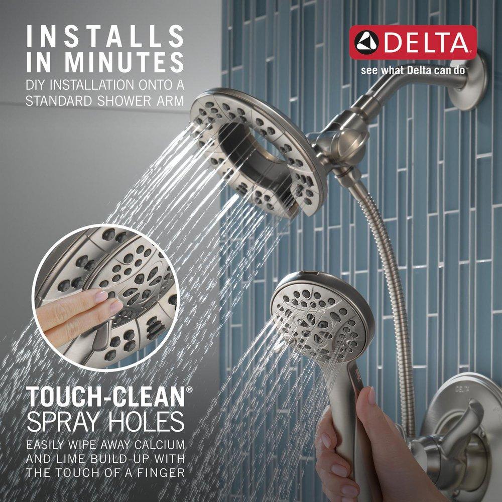 Delta Faucet Brilliance&reg; Stainless Multi Function Hand Shower 