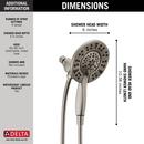 Delta Faucet Brilliance&reg; Stainless Multi Function Hand Shower 