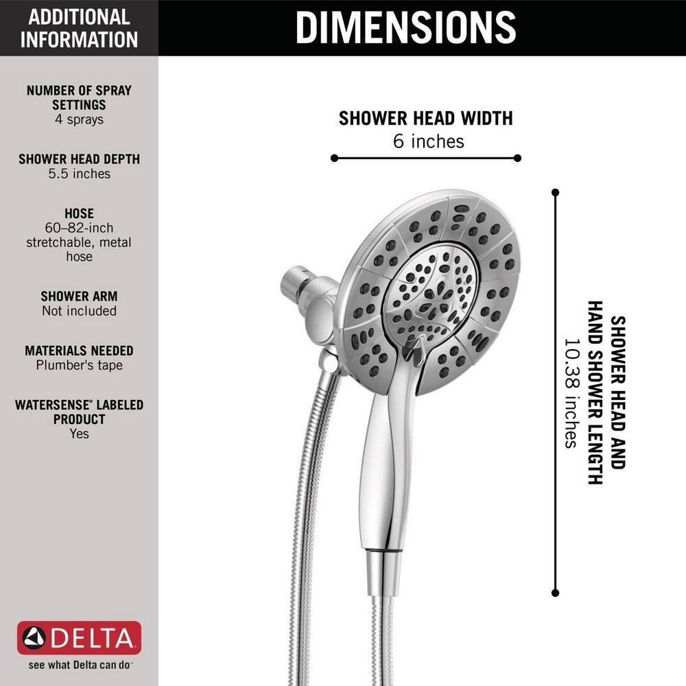 Delta Faucet Brilliance&reg; Stainless Multi Function Hand Shower 