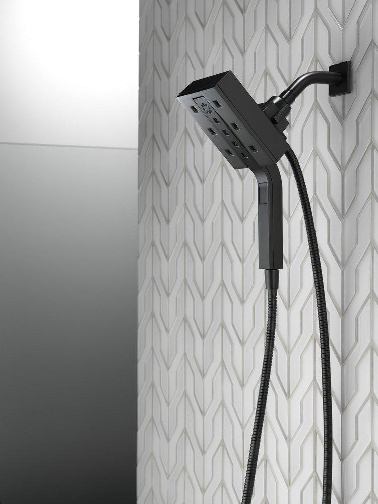 Delta Faucet Matte Black Multi Function Hand Shower 