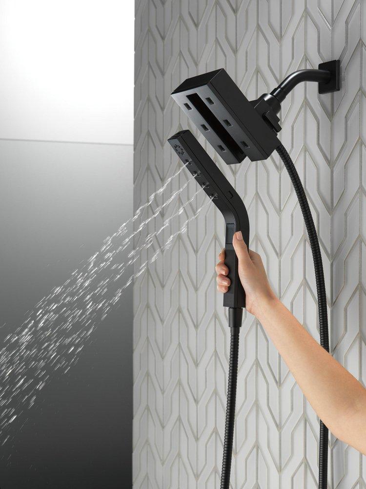 Delta Faucet Matte Black Multi Function Hand Shower 