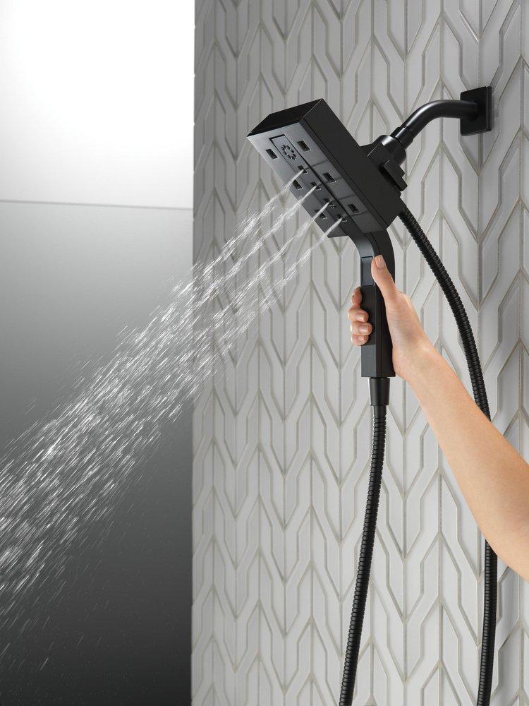 Delta Faucet Matte Black Multi Function Hand Shower 