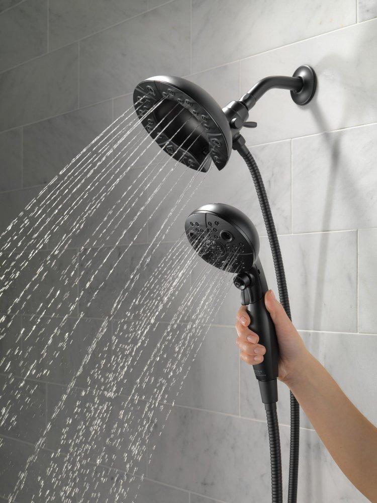 Delta Faucet Matte Black Multi Function Hand Shower 