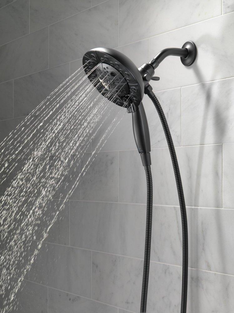 Delta Faucet Matte Black Multi Function Hand Shower 