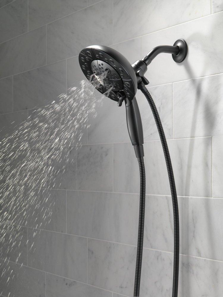 Delta Faucet Matte Black Multi Function Hand Shower 