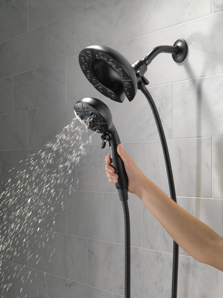 Delta Faucet Matte Black Multi Function Hand Shower 
