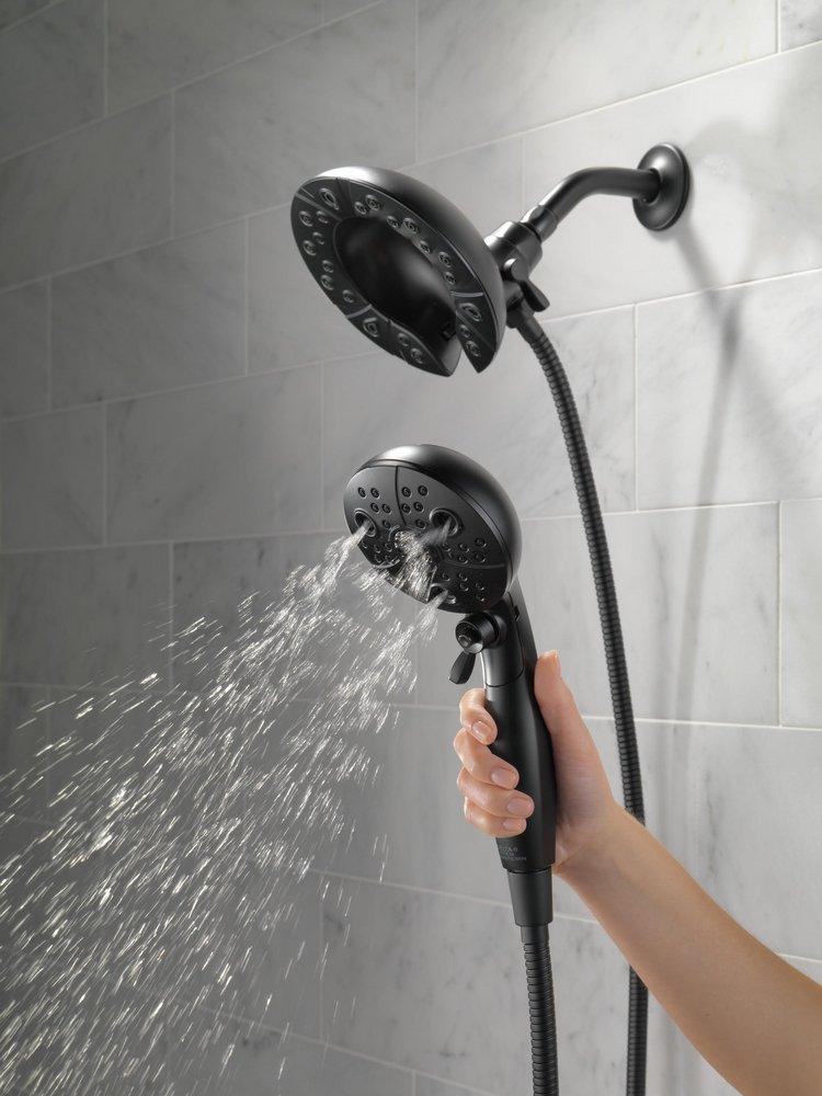 Delta Faucet Matte Black Multi Function Hand Shower 