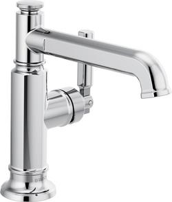 Single Handle Monoblock Bathroom Sink Faucet in Polished Chrome