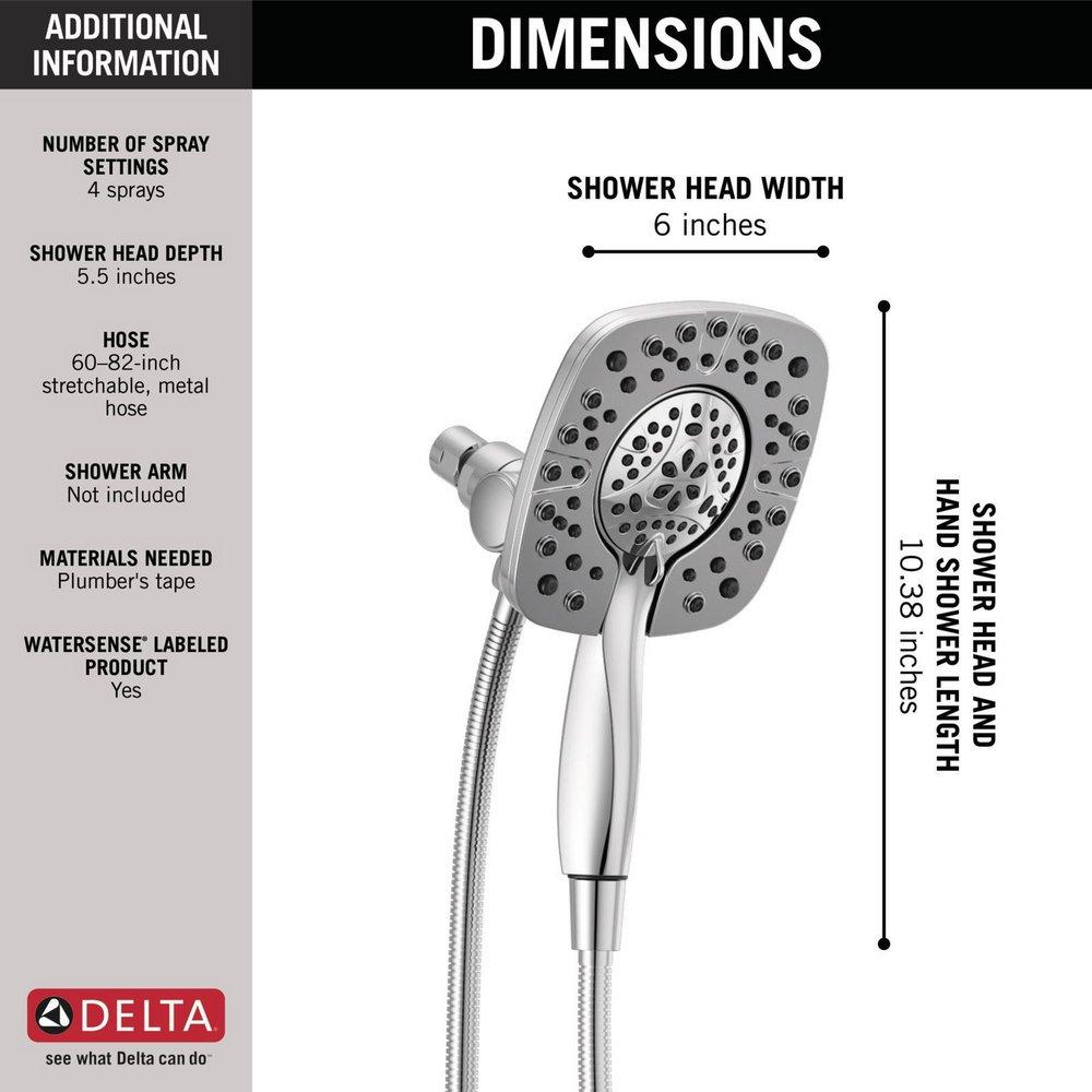 Delta Faucet Brilliance&reg; Stainless Multi Function Hand Shower 