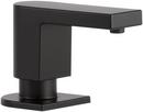 Peerless&reg; Matte Black 8 oz. Deck Mount Plastic Soap & Lotion Dispenser 