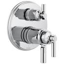 Three Handle Thermostatic Valve Trim with Integrated Diverter in Polished Chrome