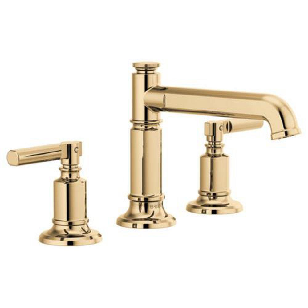 Brizo Polished Gold Widespread Bathroom Sink Faucet 