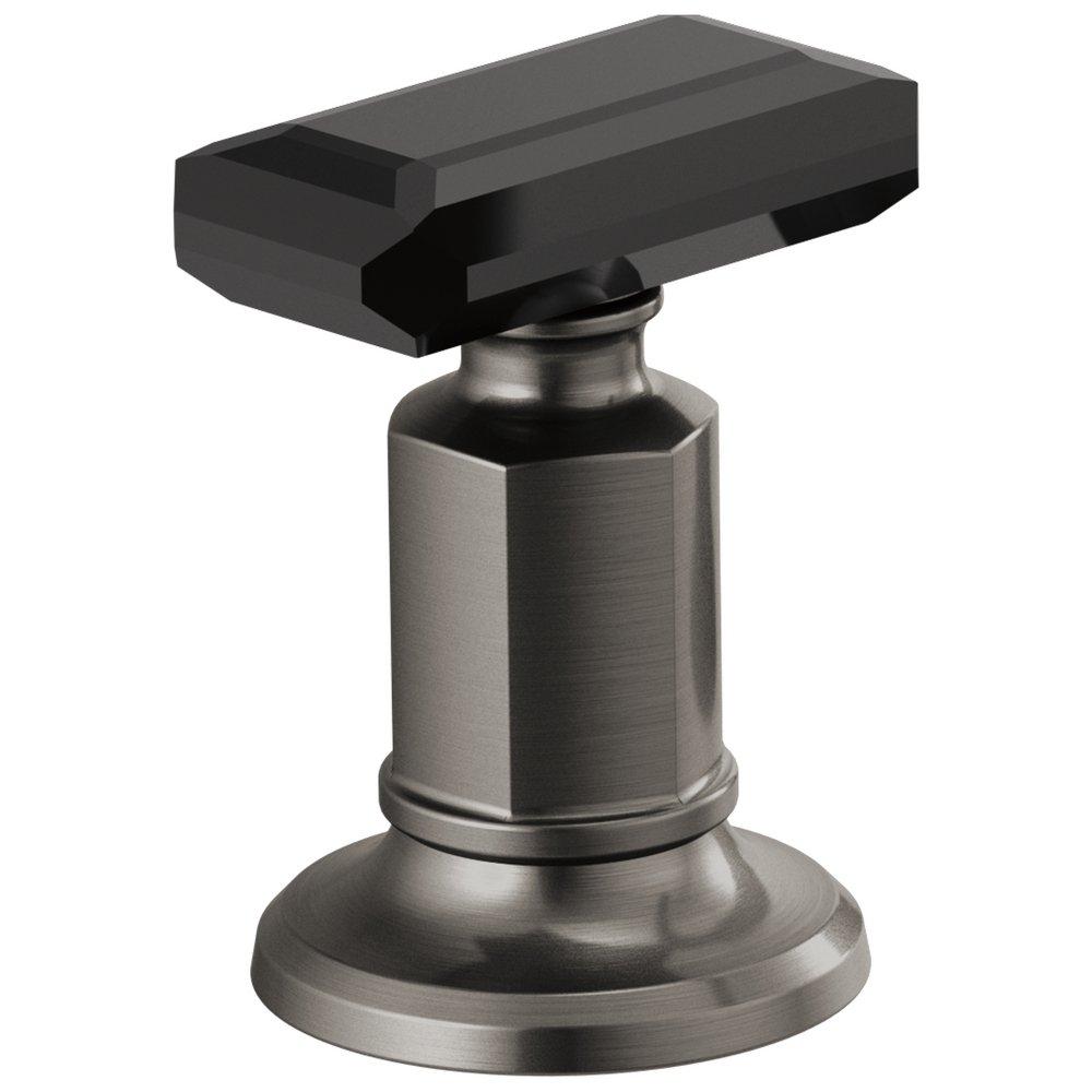 Brizo Luxe Steel/Black Crystal 2-19/100 in. Brass Handle Kit 