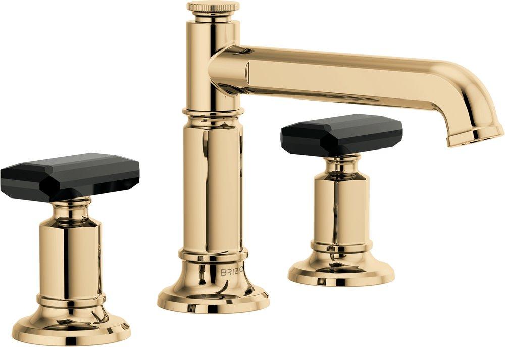 Brizo Polished Gold Widespread Bathroom Sink Faucet 