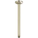 Delta Faucet Brilliance&reg; Polished Nickel 1/2 x 14 x 2-1/2 in. Shower Arm and Flange 