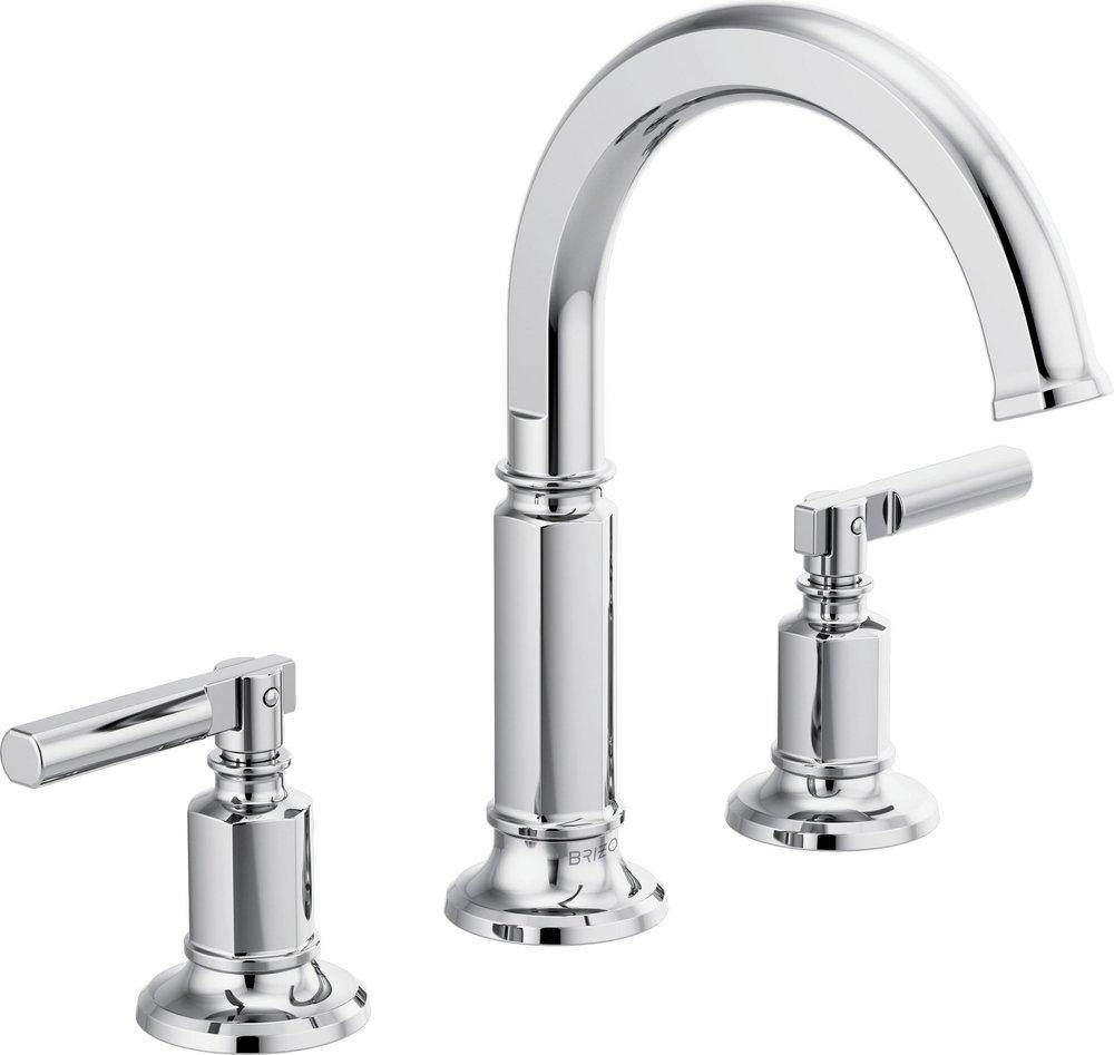 Brizo Chrome Two Handle Widespread Bathroom Sink Faucet Handles Sold Separately 