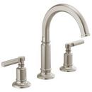 Brizo Luxe Nickel Two Handle Widespread Bathroom Sink Faucet Handles Sold Separately 