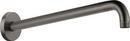 16 in. Shower Arm and Flange in Luxe Steel