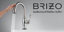 Brizo Luxe Steel 1/2 x 16 in. NPT Solid Brass Shower Arm and Flange 