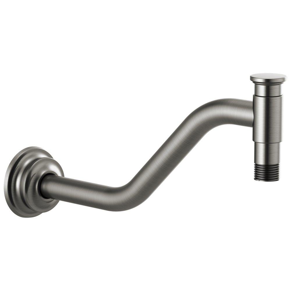 Brizo Luxe Steel 1/2 x 11 in. NPT Solid Brass Shower Arm and Flange 