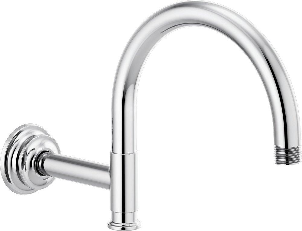 12-1/8 in. Arc Shower Arm and Flange in Polished Chrome 