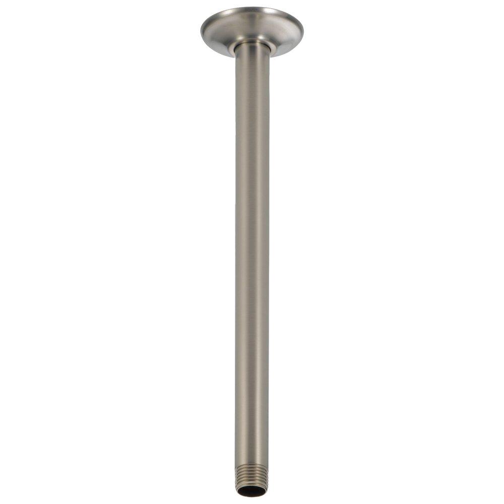 Delta Faucet Brilliance&reg; Stainless 1/2 x 14 x 2-1/2 in. Shower Arm and Flange 