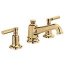 Brizo Polished Gold Two Handle Widespread Bathroom Sink Faucet Handles Sold Separately 