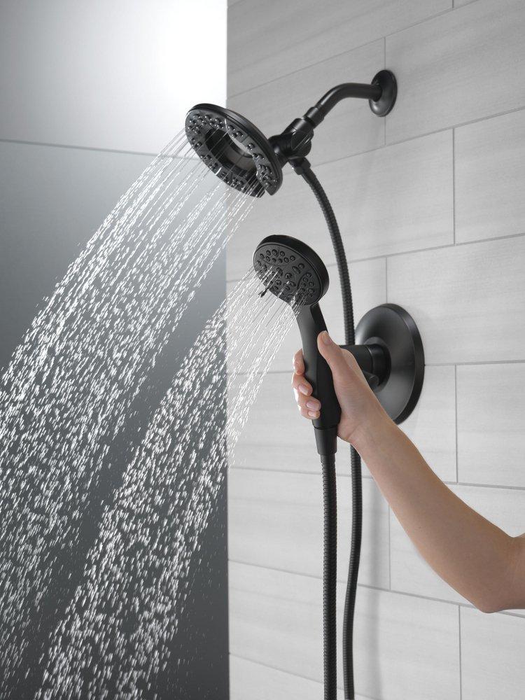 Delta Faucet Matte Black Multi Function Hand Shower 