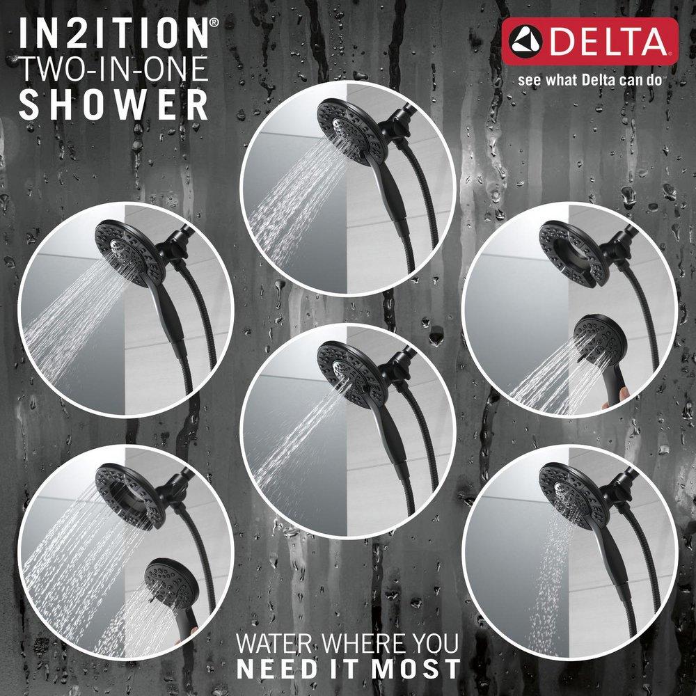 Delta Faucet Matte Black Multi Function Hand Shower 