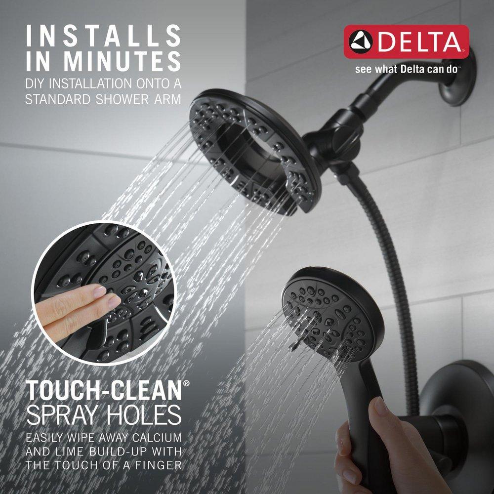 Delta Faucet Matte Black Multi Function Hand Shower 