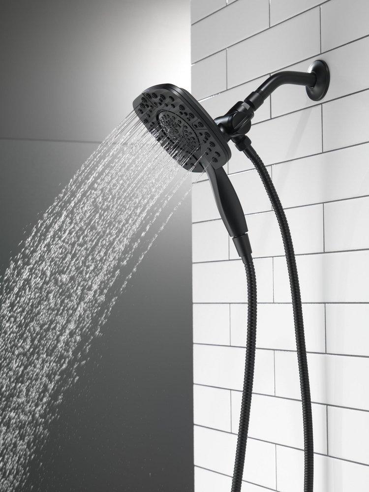 Delta Faucet Matte Black Multi Function Hand Shower 