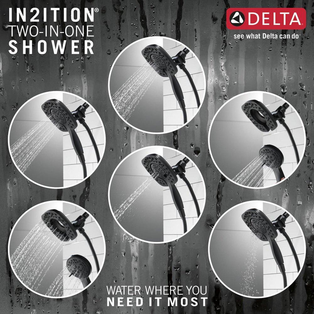 Delta Faucet Matte Black Multi Function Hand Shower 