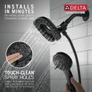 Delta Faucet Matte Black Multi Function Hand Shower 