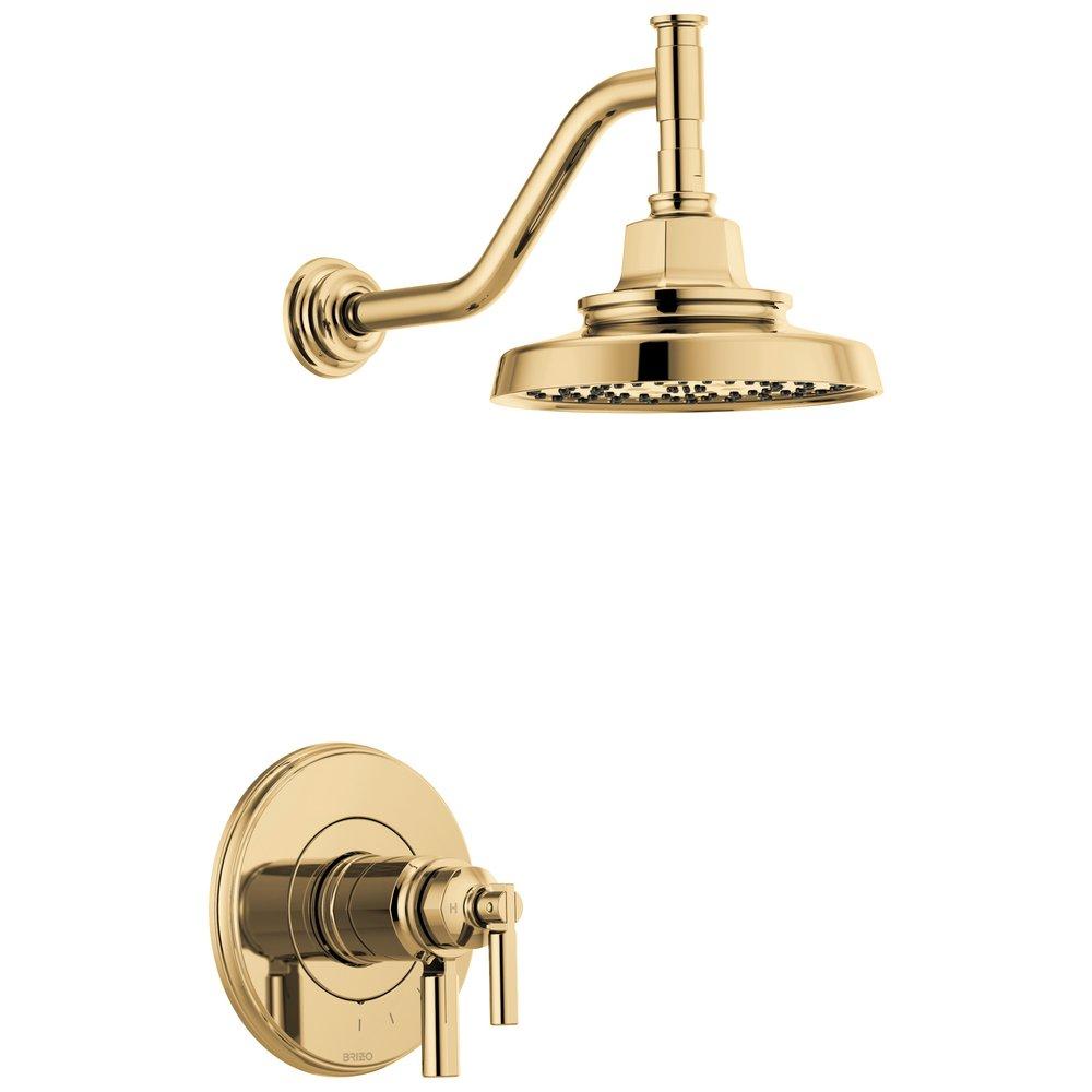 Brizo Polished Gold Two Handle Multi Function Shower Faucet (Trim Only) 