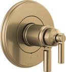 Two Handle Thermostatic Valve Trim in Luxe Gold