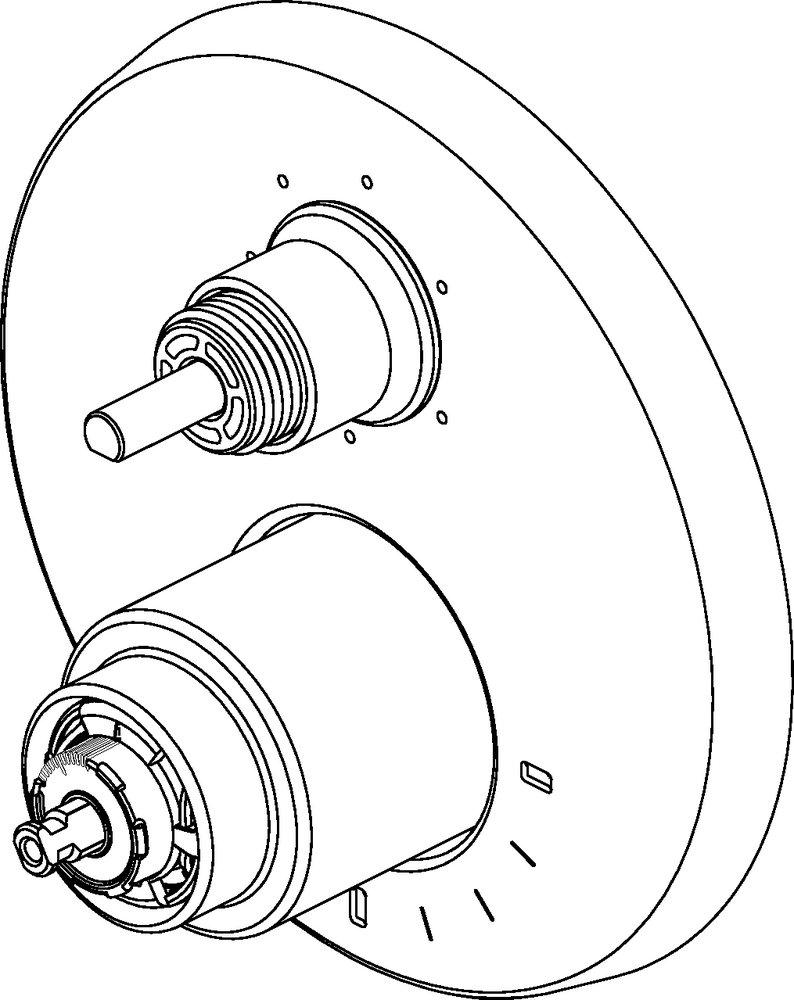 Brizo Luxe Steel No Handle Multi Function Bathtub & Shower Faucet (Trim Only) 
